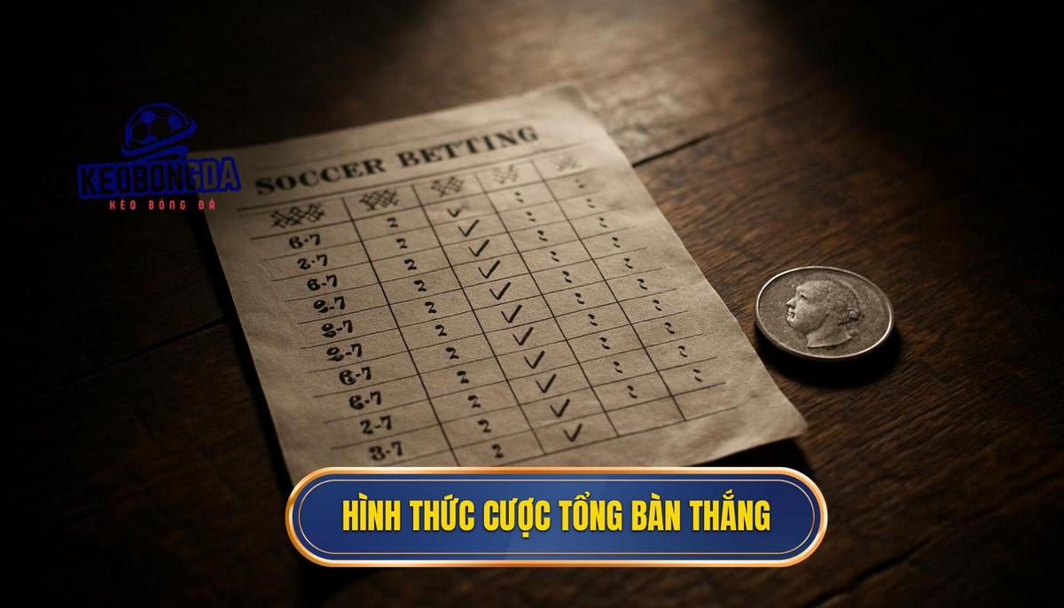 Các hình thức phổ biến trong kèo cược tổng bàn thắng